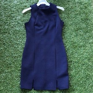 Navy blue sleeveless dress